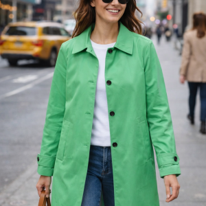 PERUZZI S26140 MAC COAT GREEN
